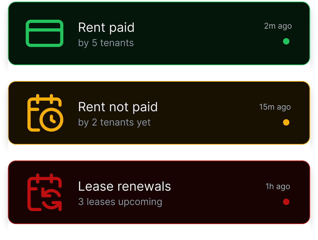 Automatic reminders in StackRent