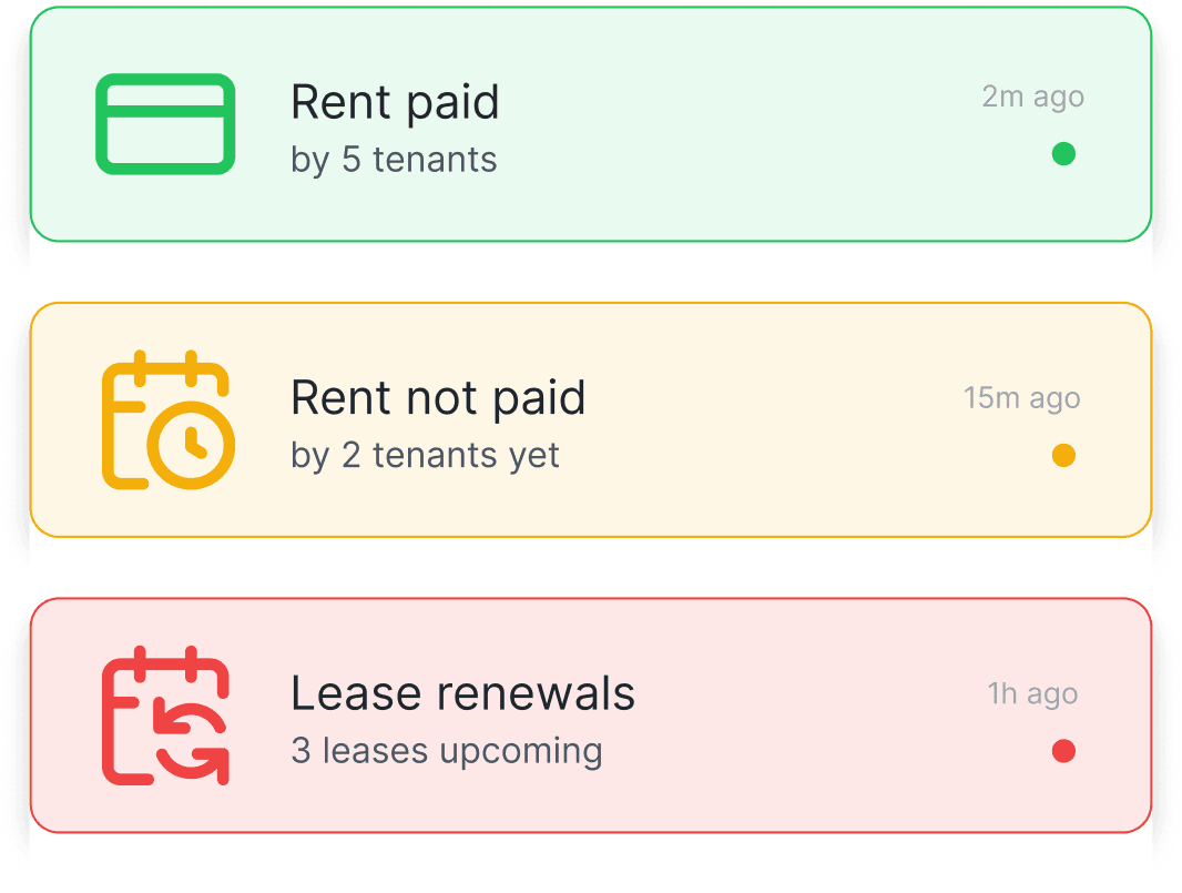 Automatic reminders in StackRent