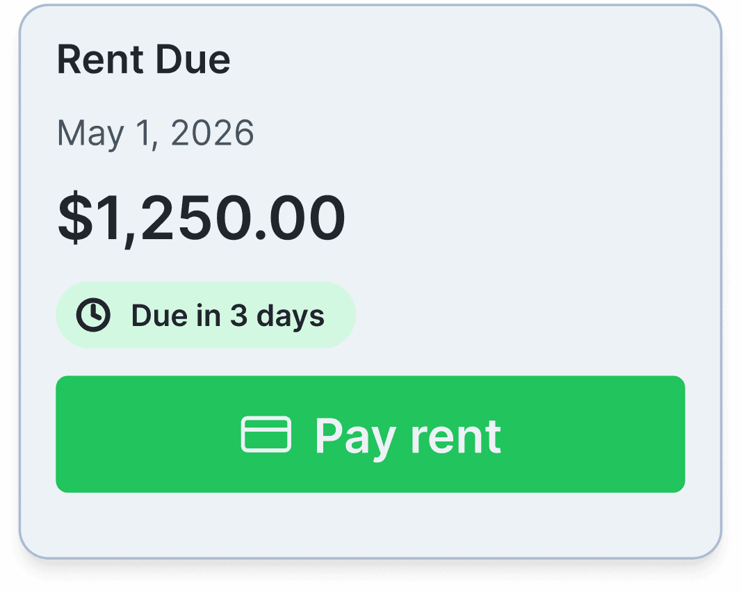 Online rent collection dashboard in StackRent
